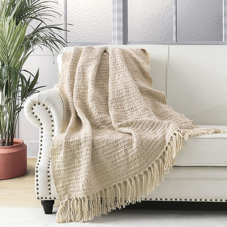 Knitted Throw Blanket