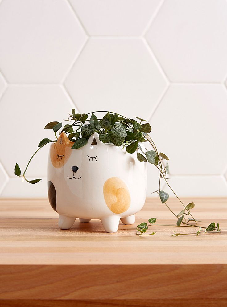 Minimal Cat Shaped planters