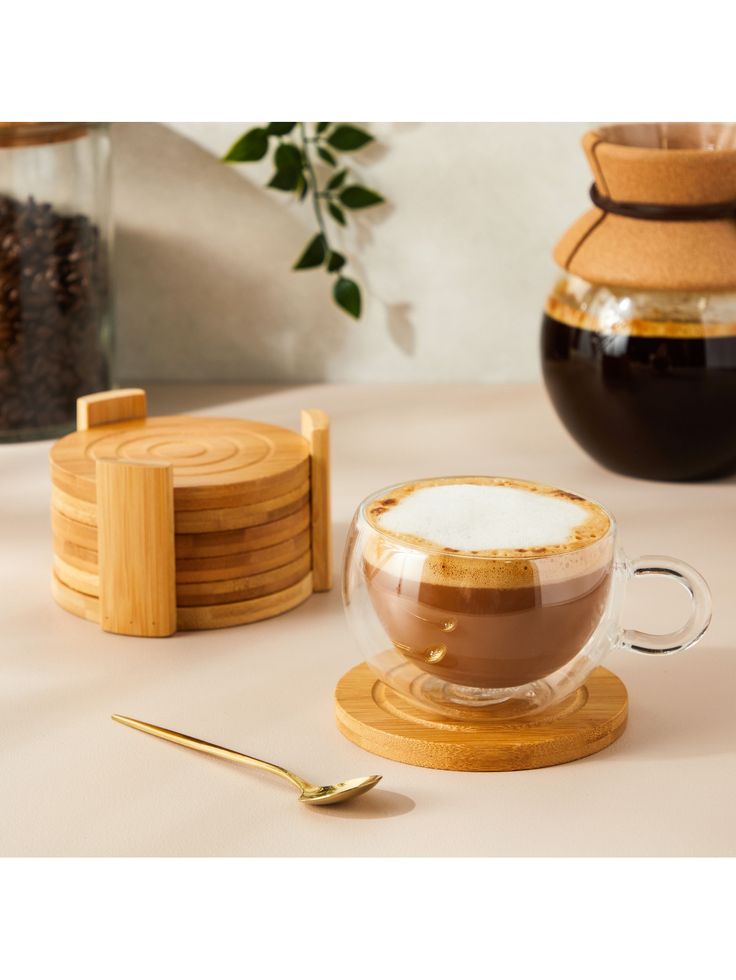 Bamboo Coaster Set (pack of 6)